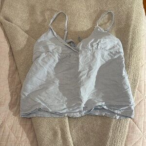 Brandy linen tank top